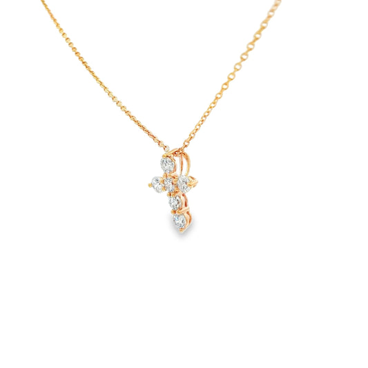 Diamond Cross Pendant Necklace
