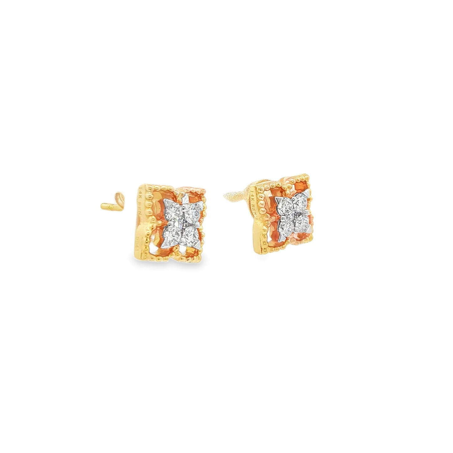 2/5 CT TW. Diamond Stud Earrings
