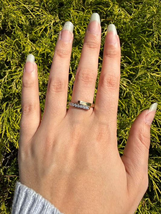 0.22 CTW Diamond Bypass Fashion Ring