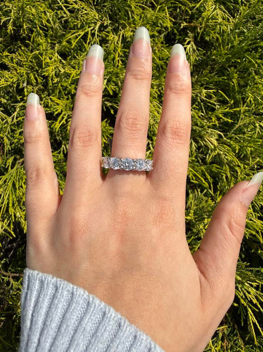 Five-Stone Lab-Grown Diamond Wedding Band