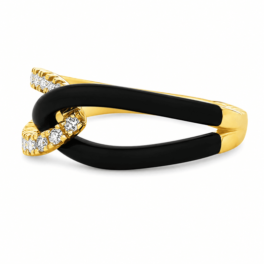 1/3 CT TW. Interlocking Lab Diamond Fashion Ring