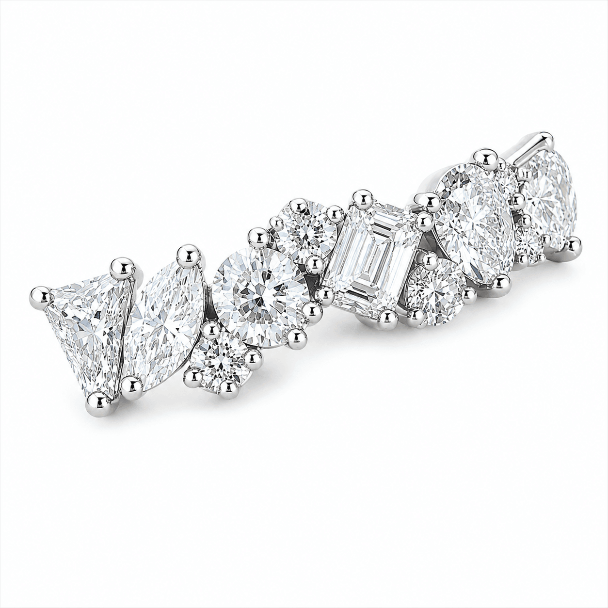 1.52 CTW Multi-Shape Anniversary Ring