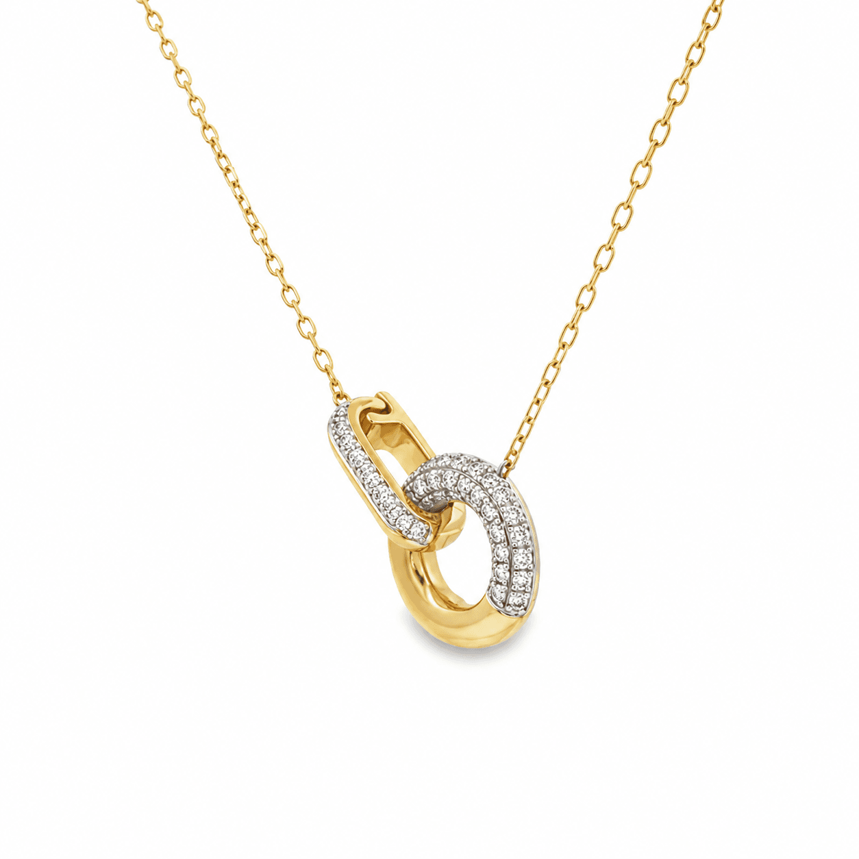 1/4 CT TW. Diamond Circle Pendant Necklace