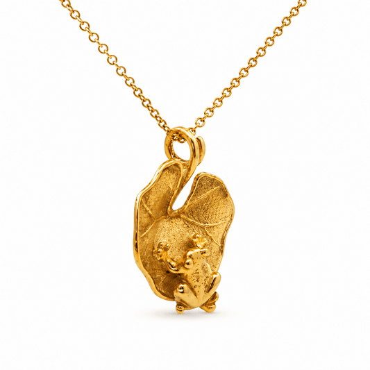 Frog on Lily Pad Pendant