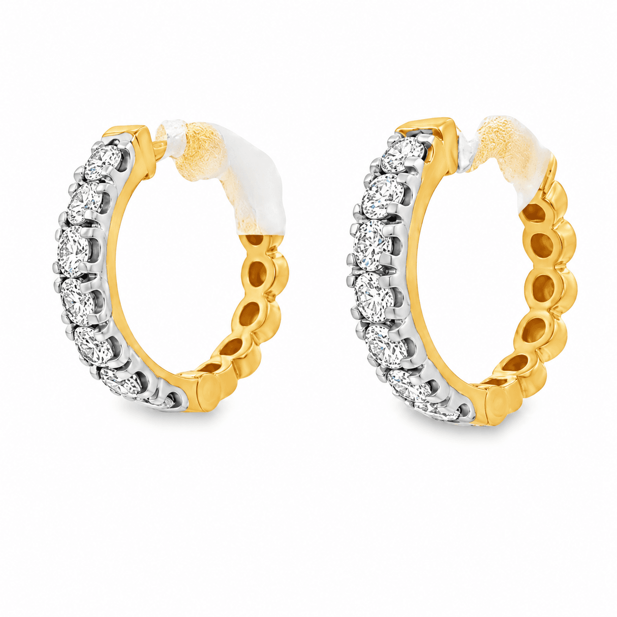 Lab-Grown Diamond Huggie Earrings