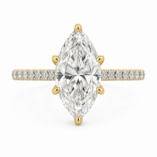 Marquise Lab-Grown Diamond Bridal Set