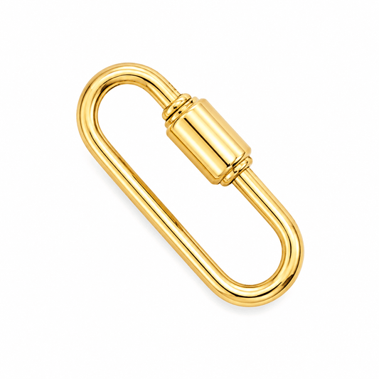 Oval Clasp with Twisted Closure