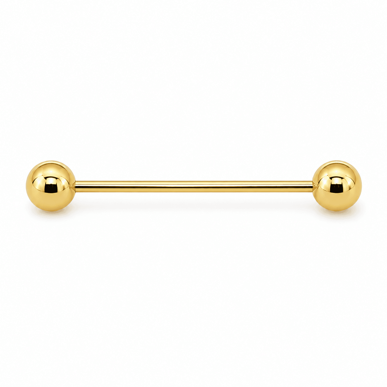 Plain Double-Ball Tongue Barbell