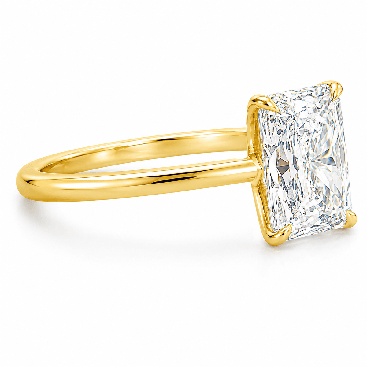2.07 CT Radiant Lab-Grown Diamond Engagement Ring