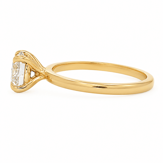 Round Lab-Grown Diamond Solitaire Engagement Ring