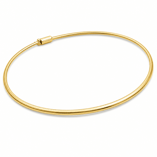 14K Yellow Gold Omega Necklace