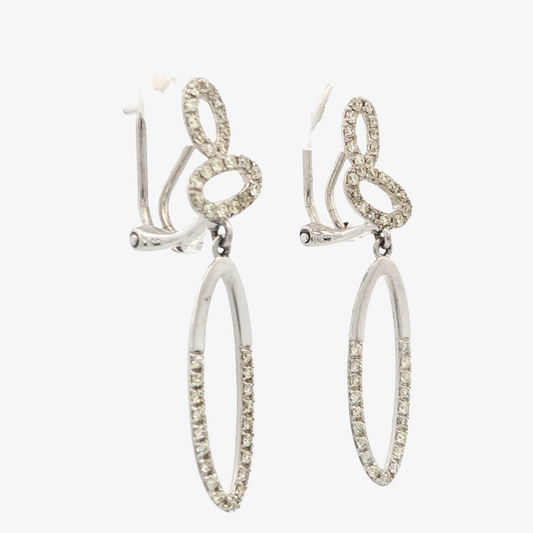 Diamond Dangle Earrings
