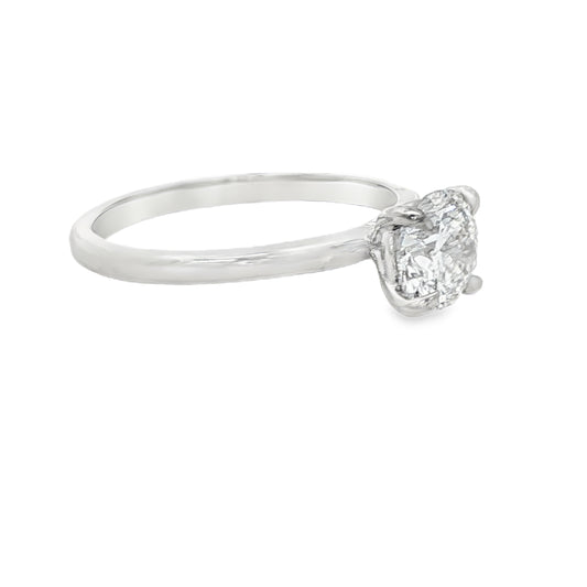 1.06 CT Diamond Engagement Ring 14K White Gold