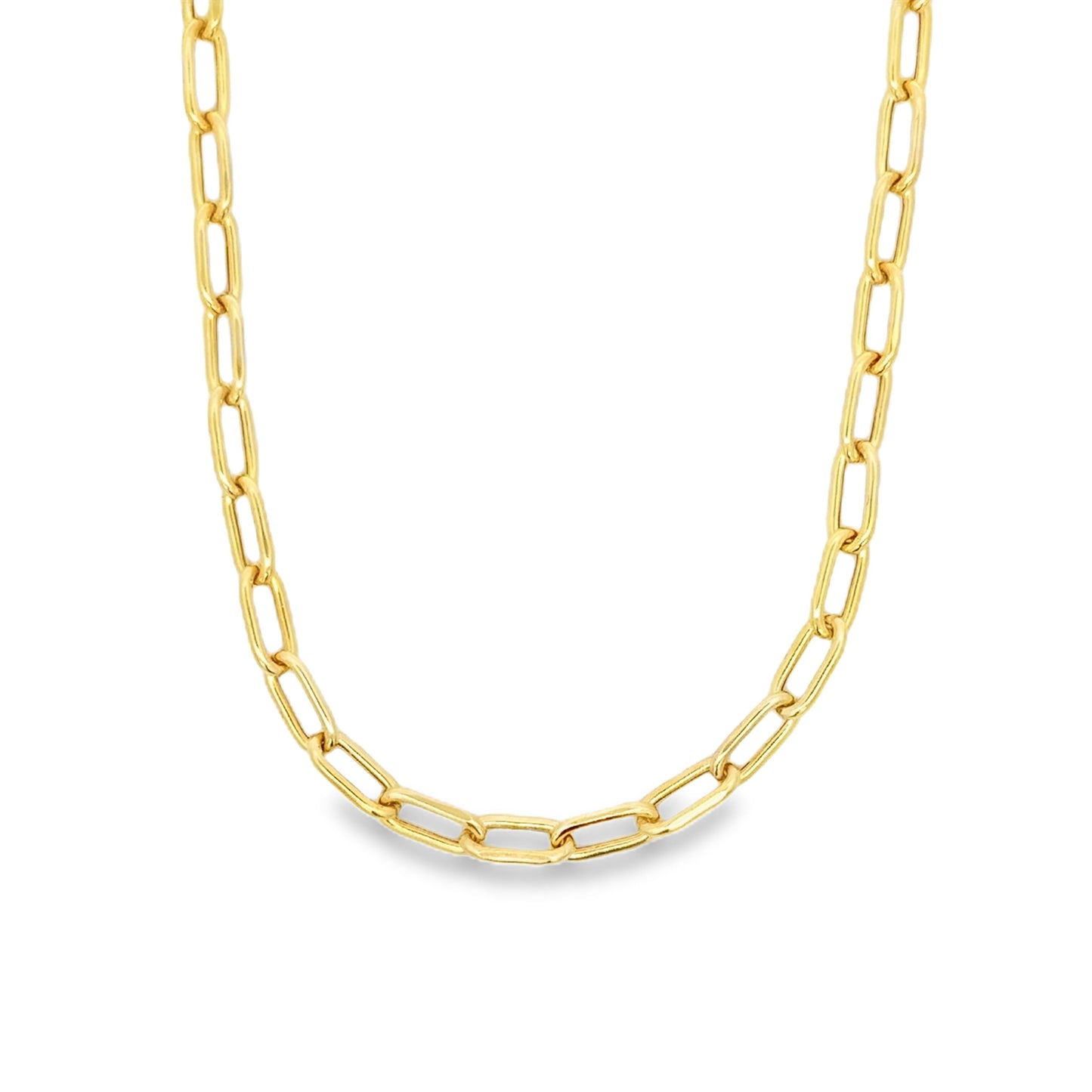 22" Rounded Paperclip Link Chain