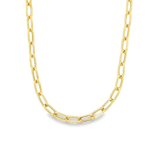 22" Rounded Paperclip Link Chain