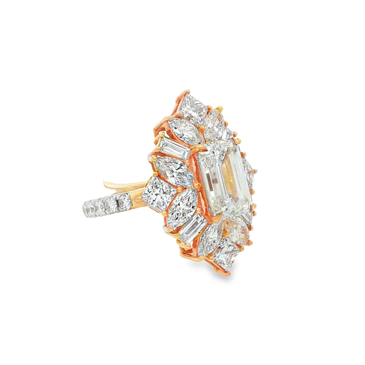 Multi-Shape Lab-Grown Diamond Cocktail Ring