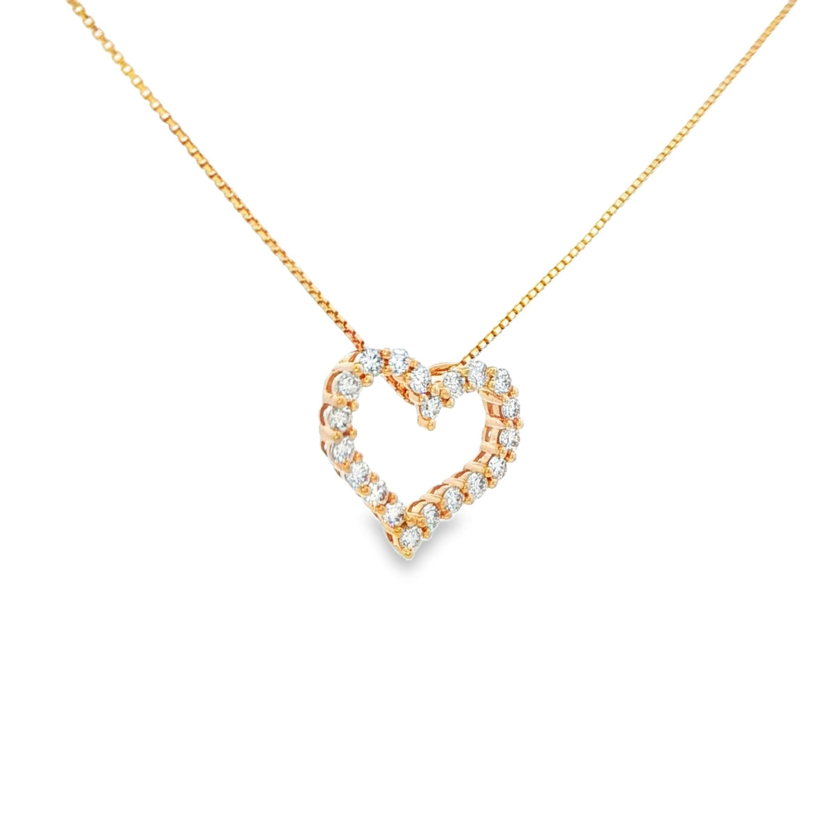 Diamond Heart Pendant Necklace, 0.25 CTTW