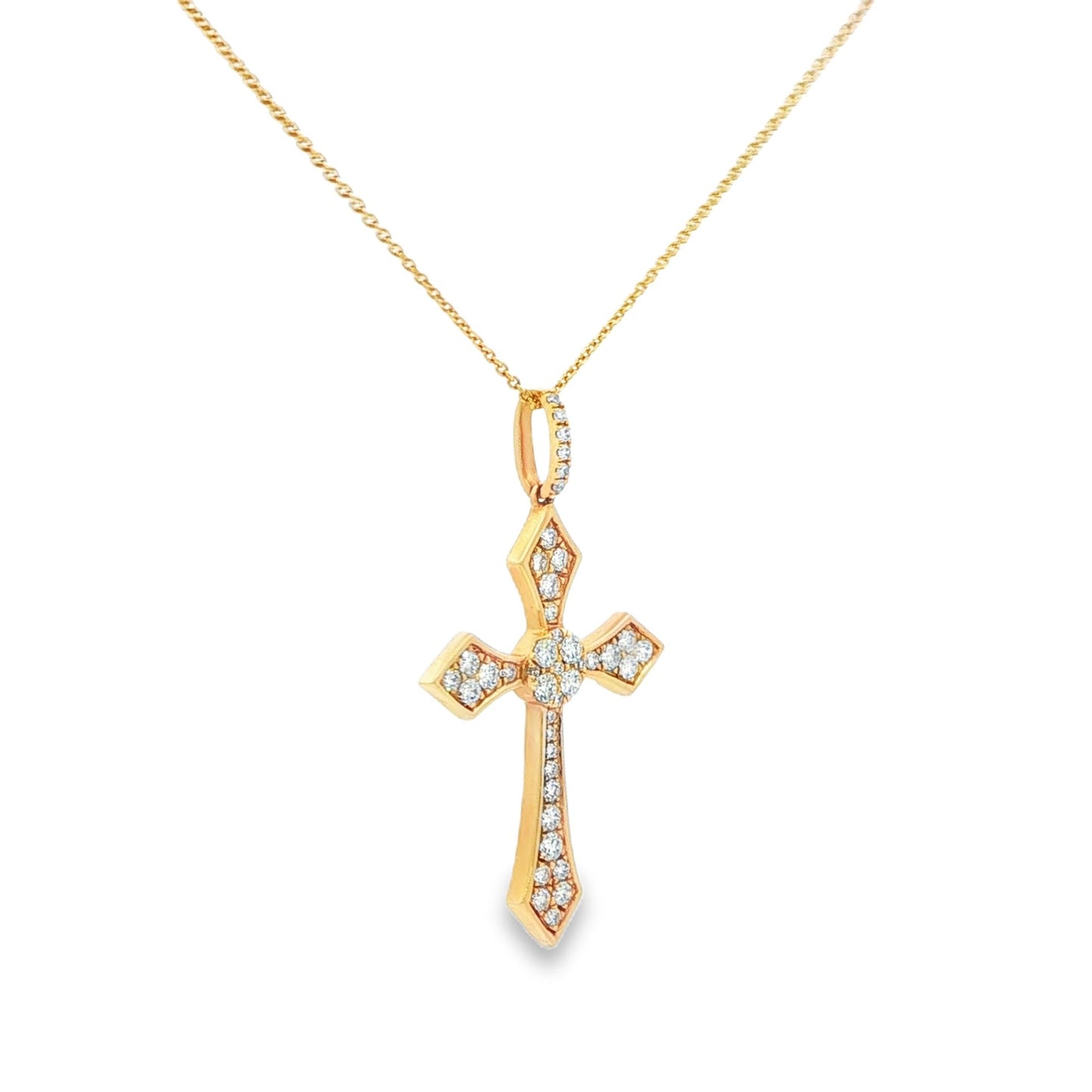 9/25 CT TW. Diamond Cross Pendant
