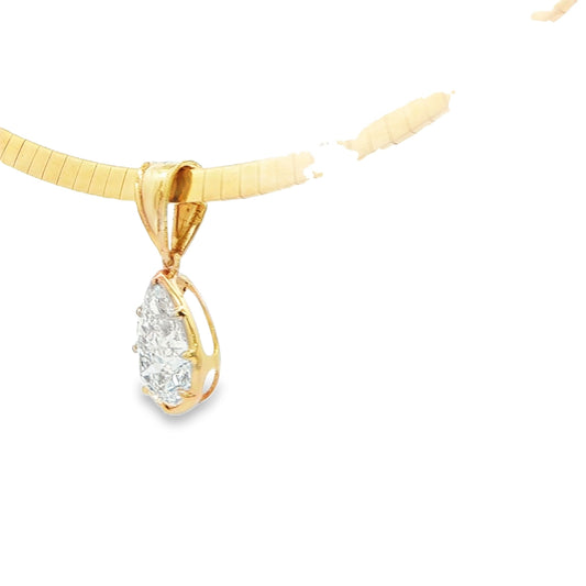 2.02 ct Lab-Grown Diamond Pear Pendant