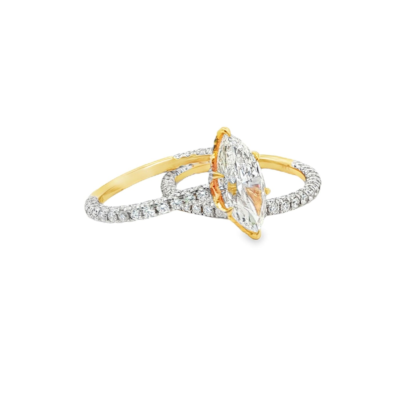 Marquise Lab-Grown Diamond Bridal Set