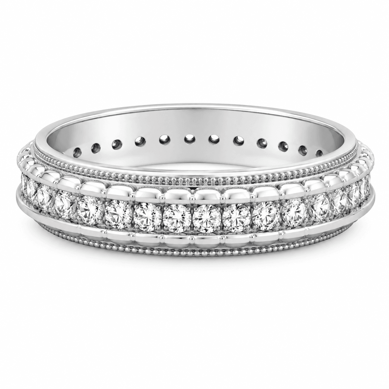 Diamond Channel-Set Eternity Band
