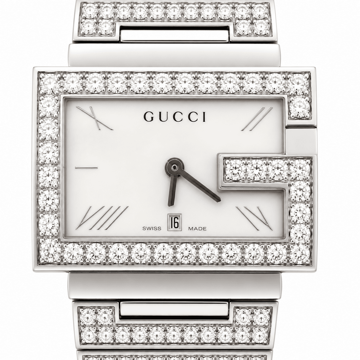 Gucci Diamond-Set Quartz Watch