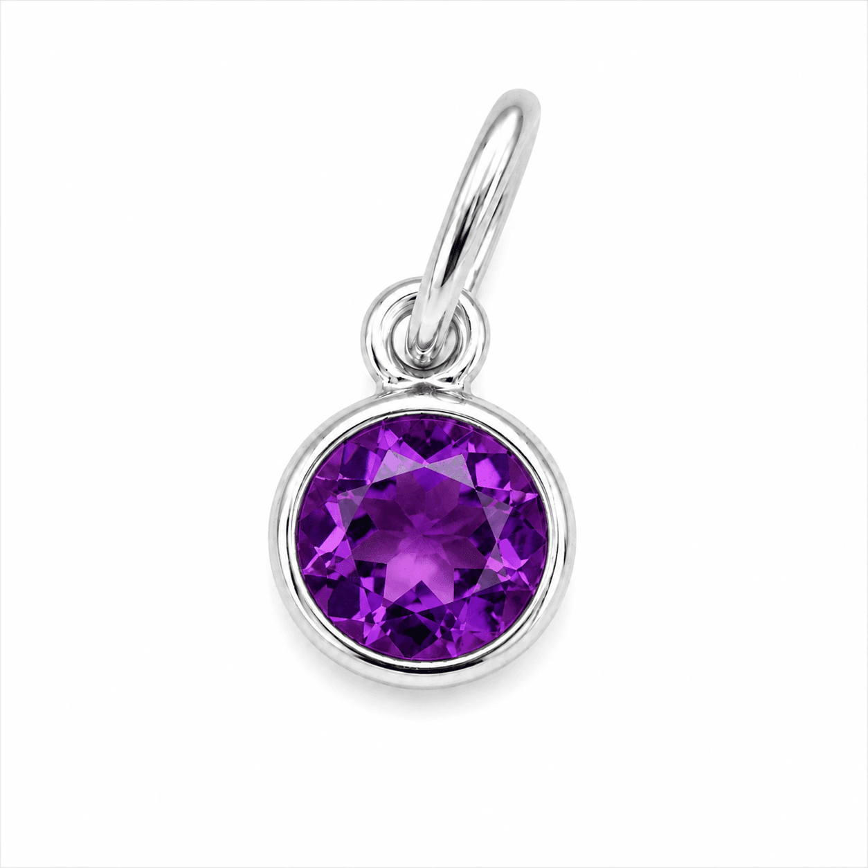 February Birthstone Charm