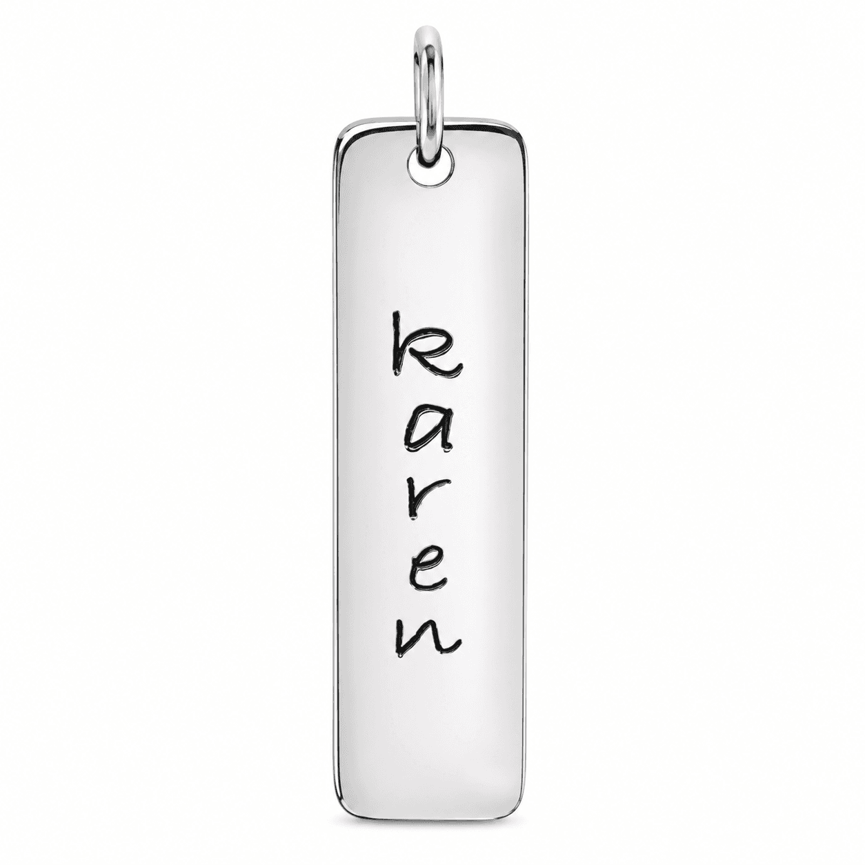 Engravable Posh Mommy Tall Tag Necklace