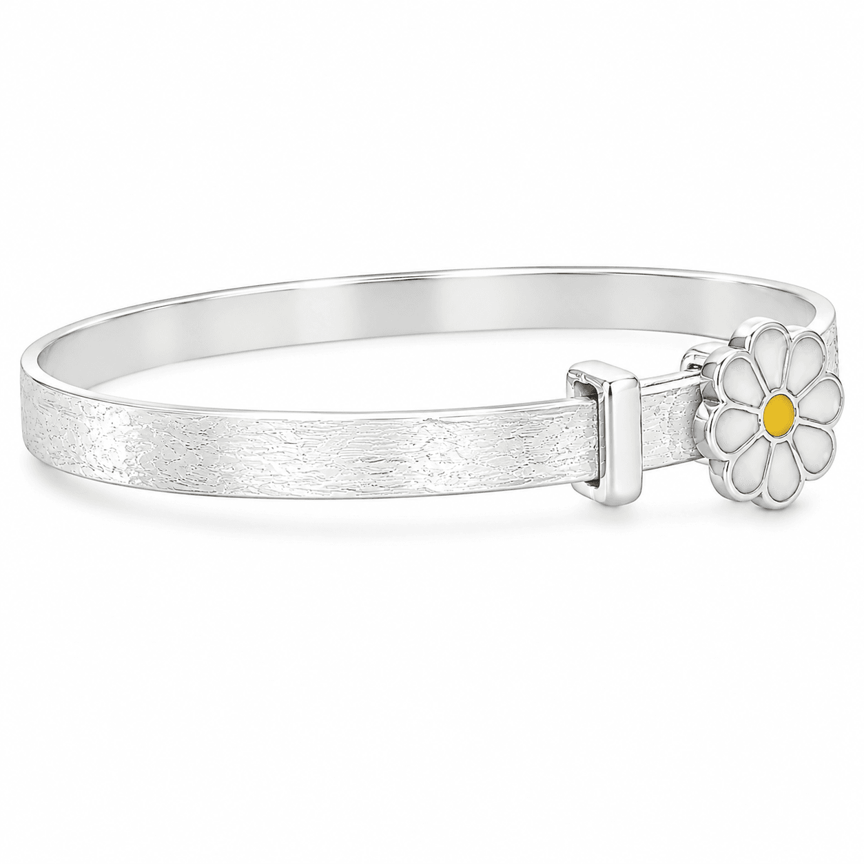 Enamel Daisy Bangle