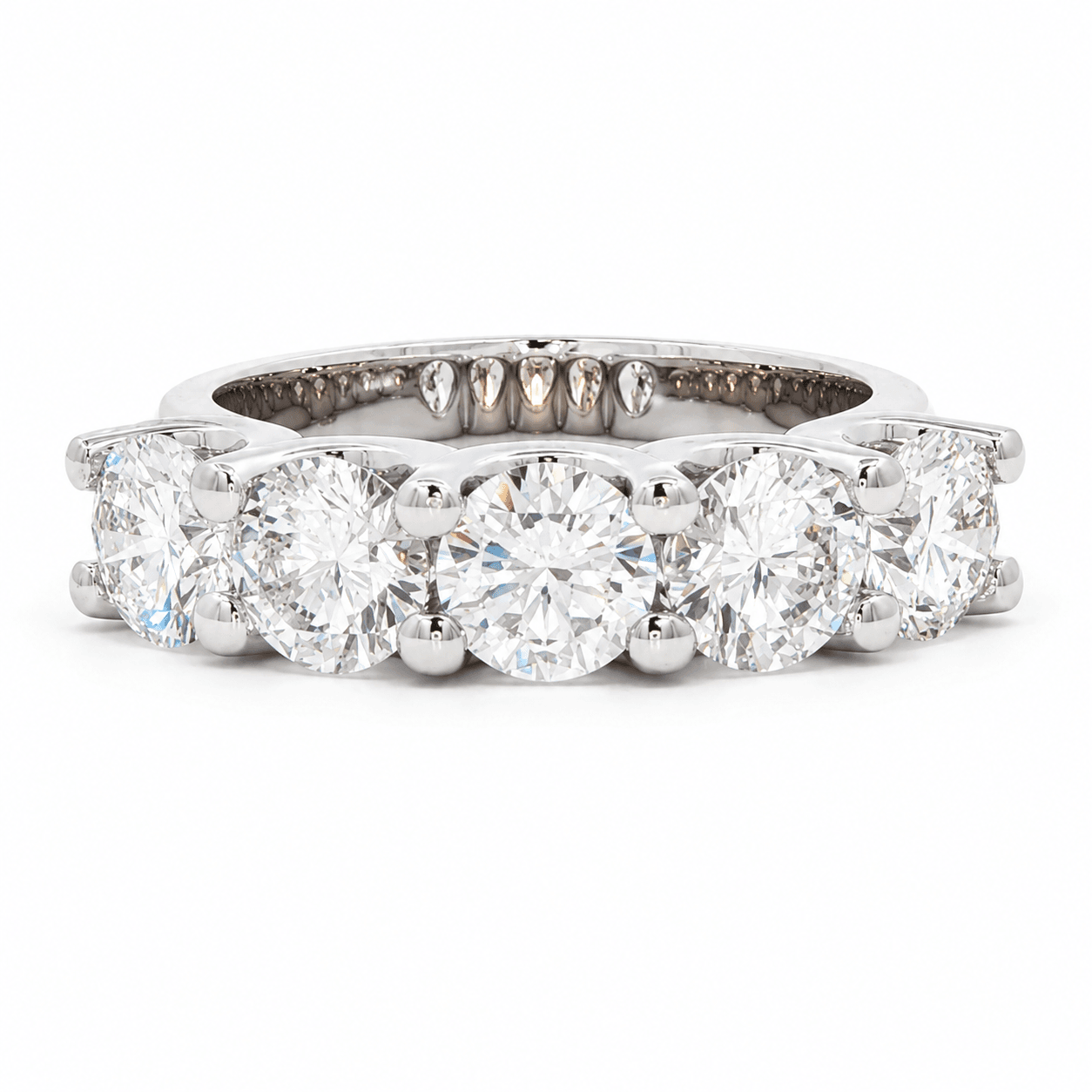 Five-Stone Lab-Grown Diamond Wedding Band