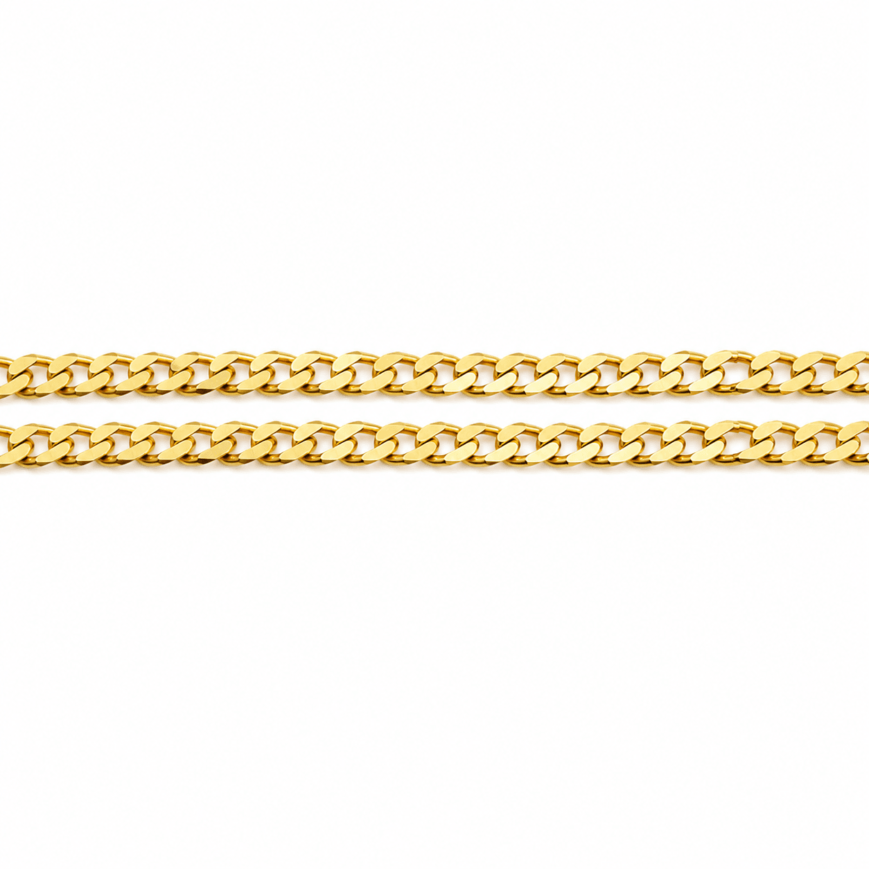 10K Yellow Gold Micro Curb Link Chain