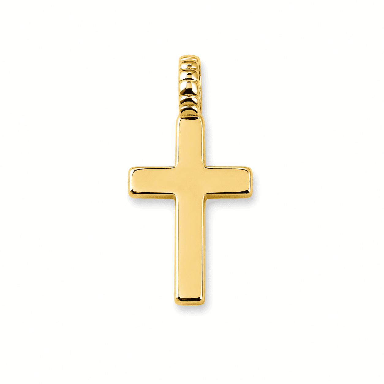 14K YG CROSS CHARM