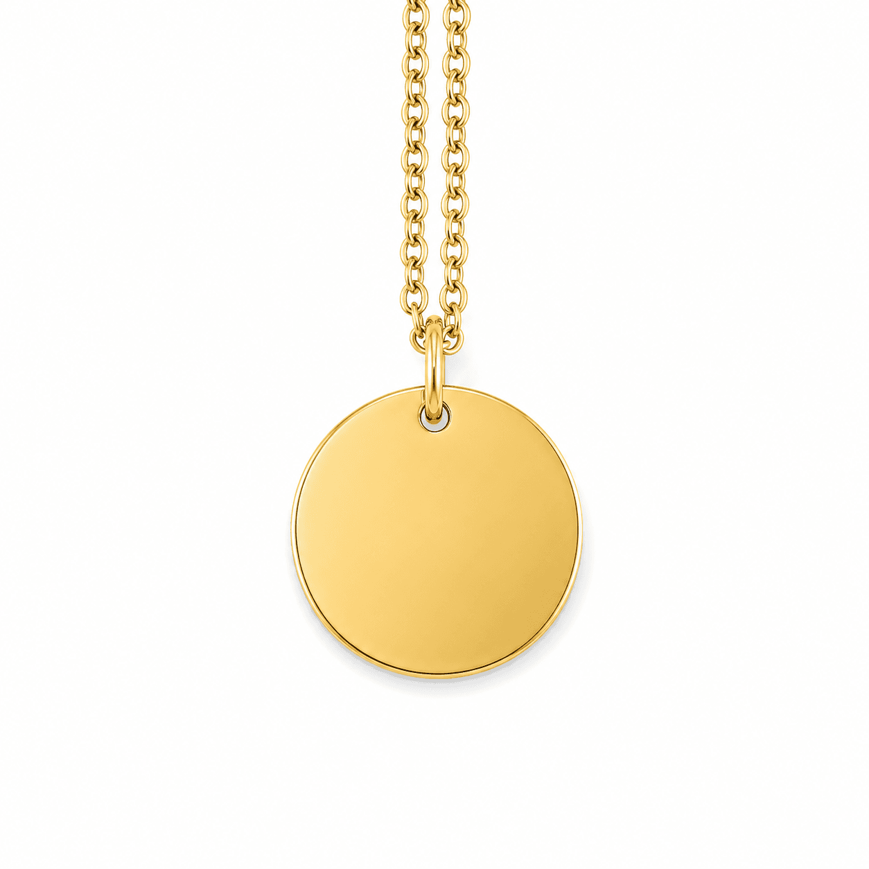 Round Disc Engravable Pendant