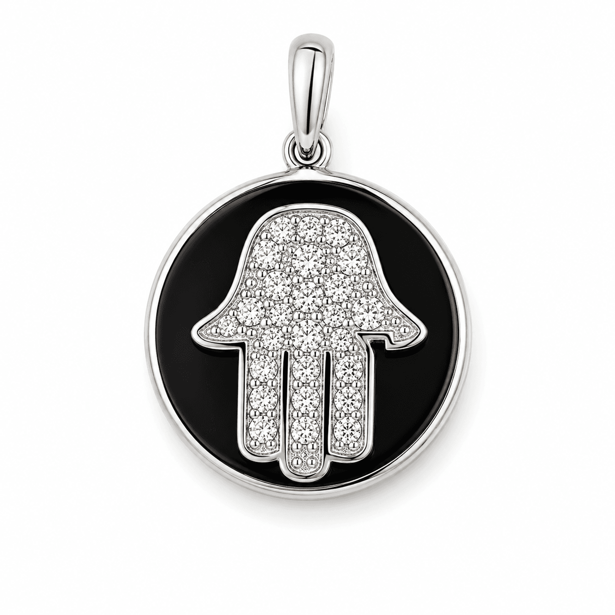 Hamsa Pendant with Chain