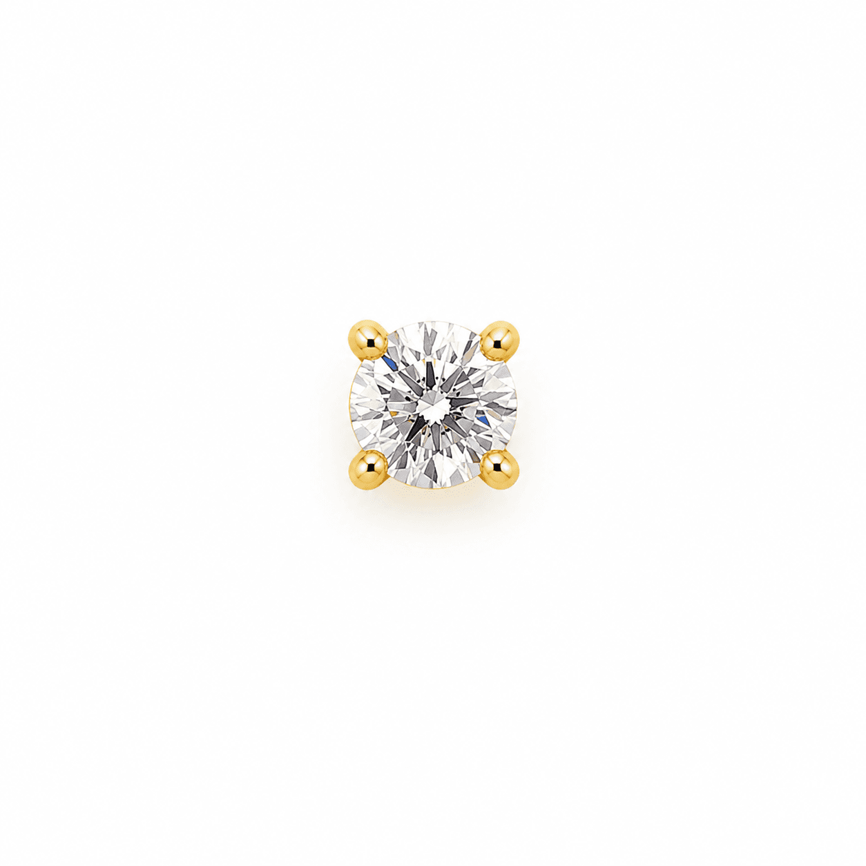 Round CZ Cartilage Piercing