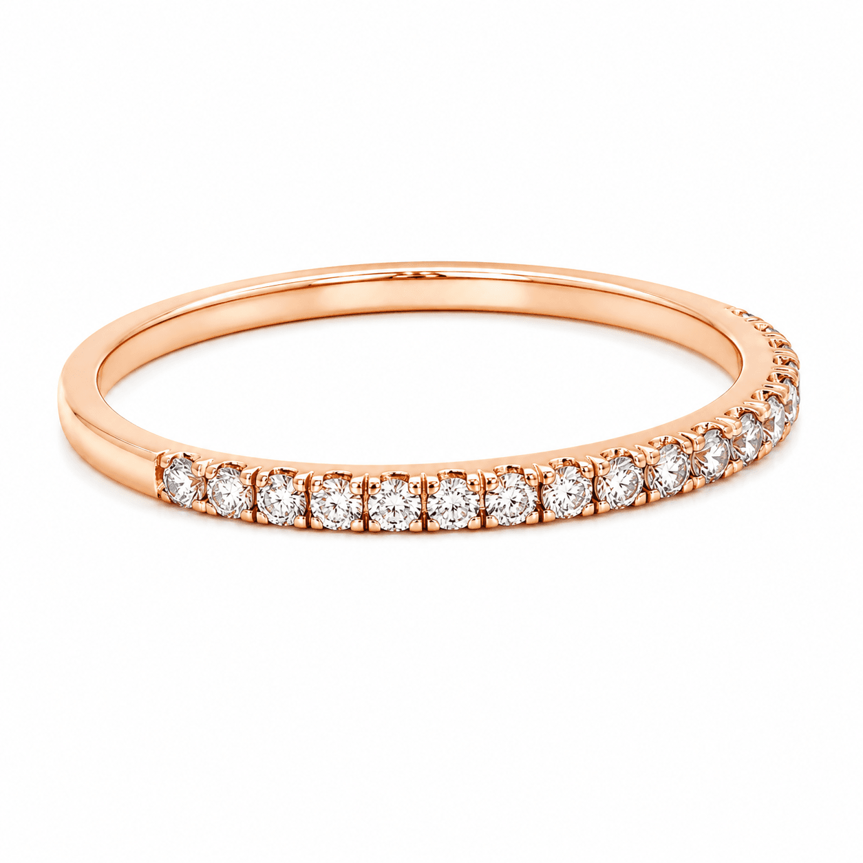 Diamond Semi-Eternity Wedding Band