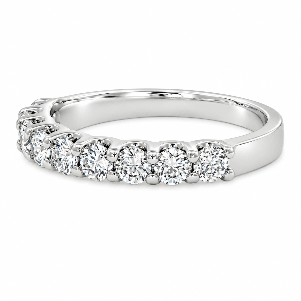 Nine-Stone Diamond Wedding Band