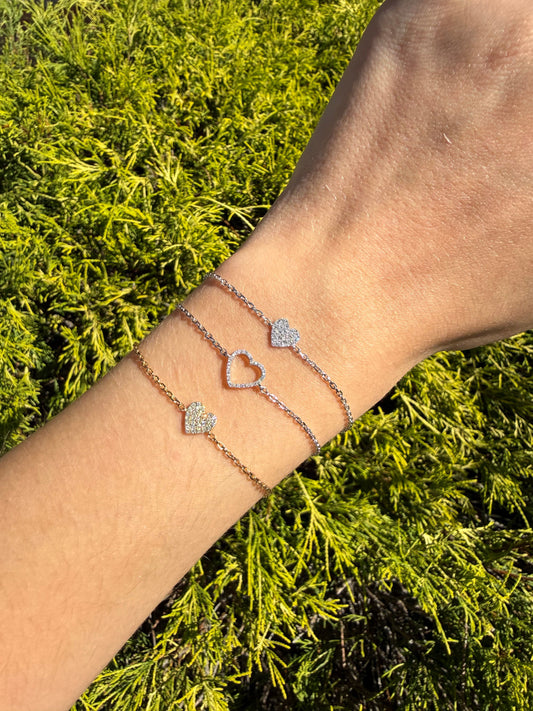 Diamond Heart Bracelet