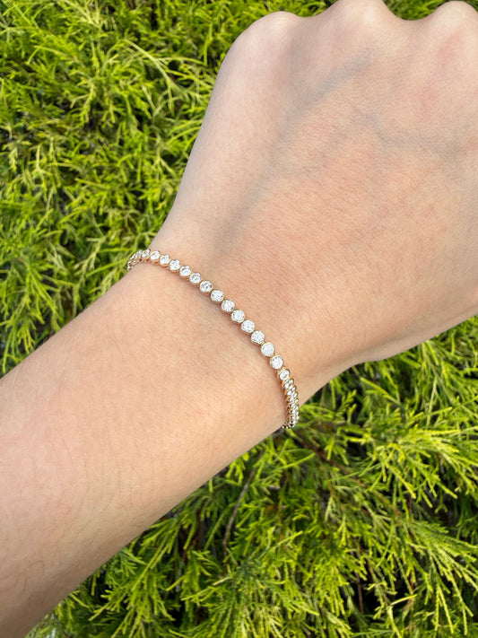 Lab-Grown Diamond Tennis Bracelet