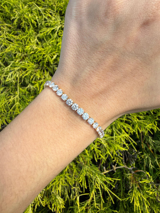 10 CTW Classic Lab-Diamond Tennis Bracelet