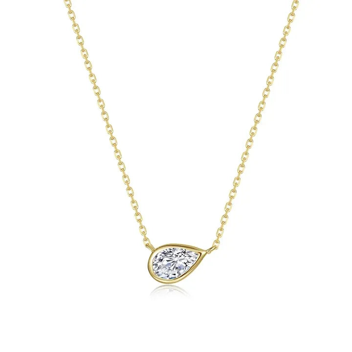 Lafonn 0.81 CTW Pear Shape Solitaire Pendant Necklace