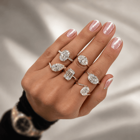 14K YG LG 2.59CT Cushion Cut Brilliant Engagement Ring
