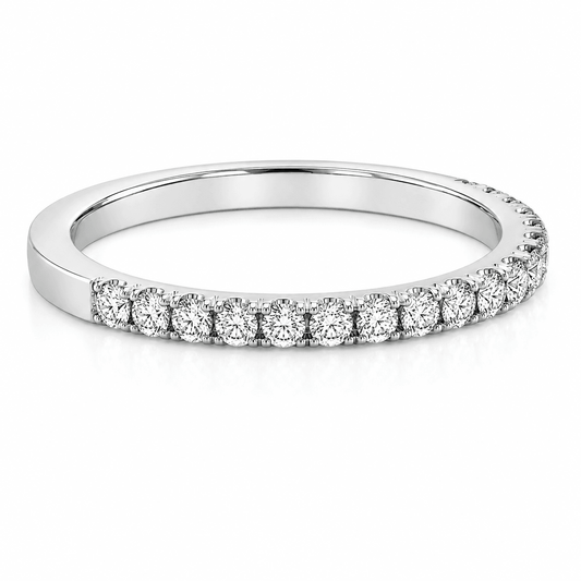 Platinum 0.31 CT TW. Lab Diamond Platinum Wedding Band