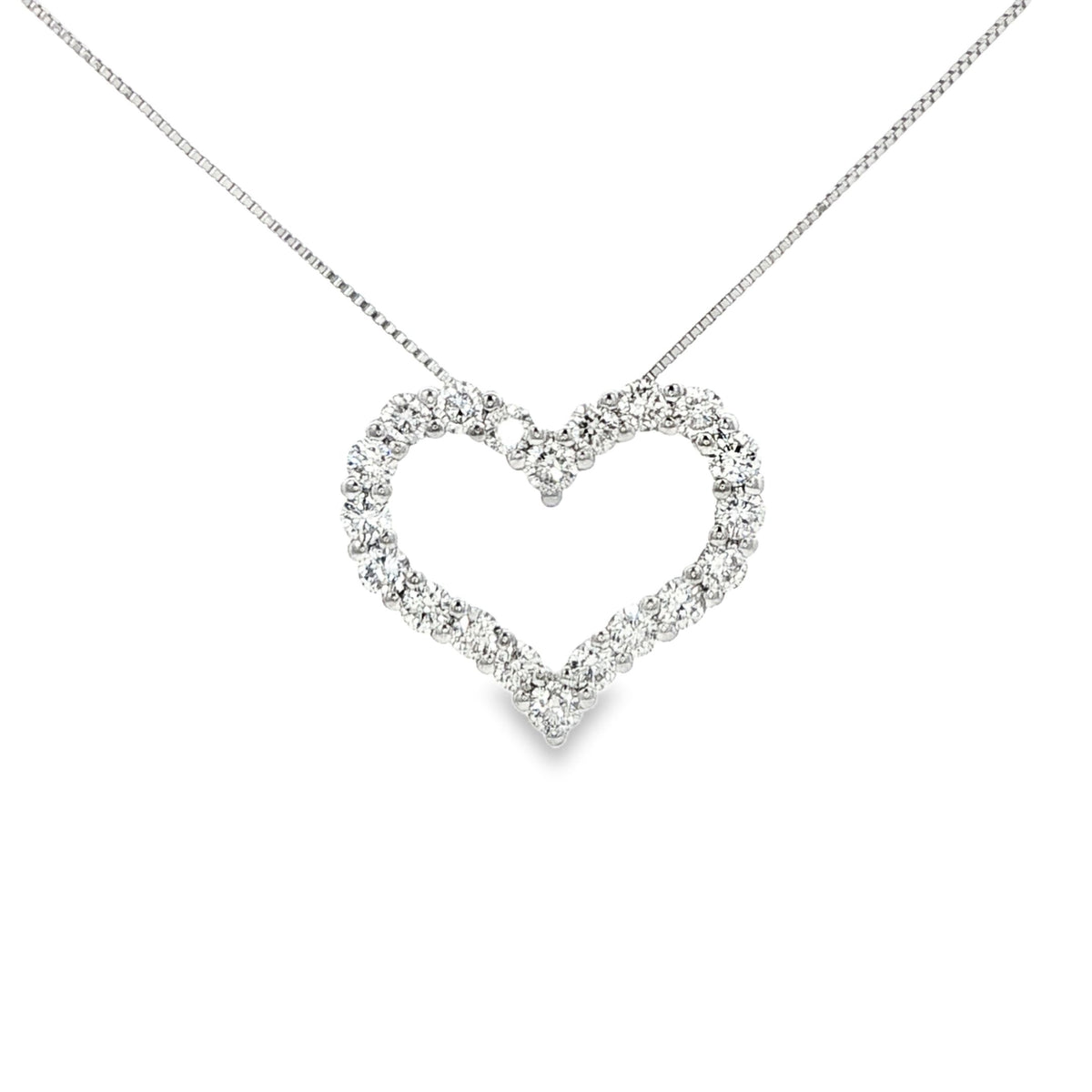 0.75 Cttw Diamond Heart Necklace