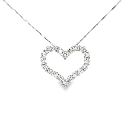 0.75 Cttw Diamond Heart Necklace