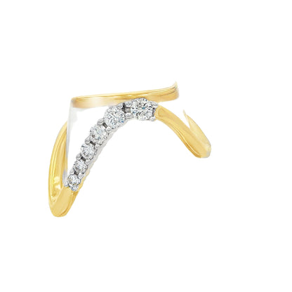 Diamond U-Shape Thumb Ring