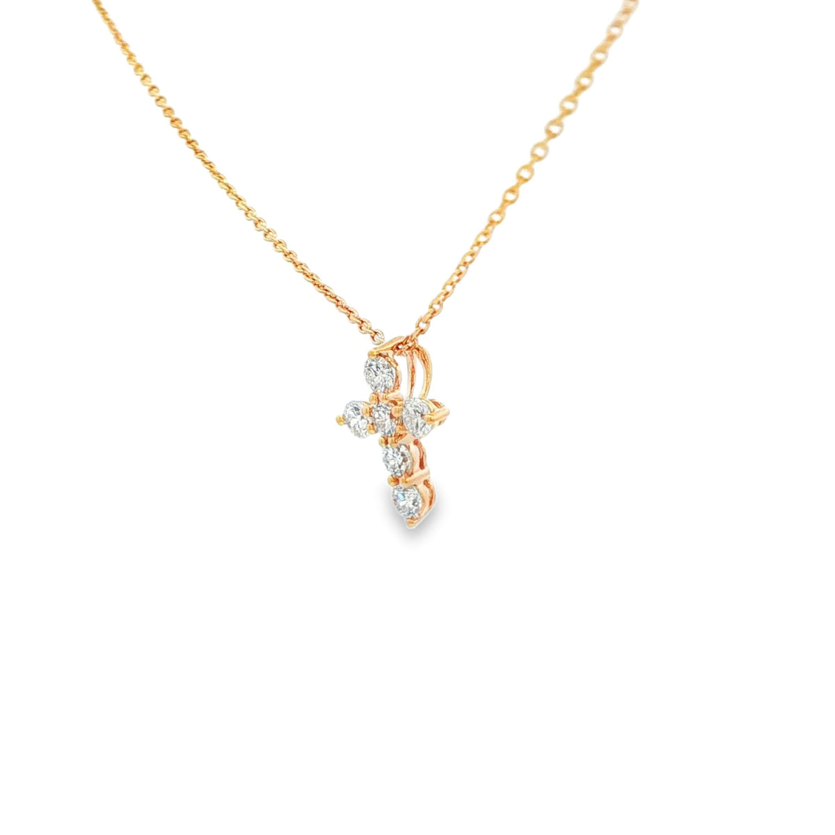 Diamond Cross Pendant Necklace