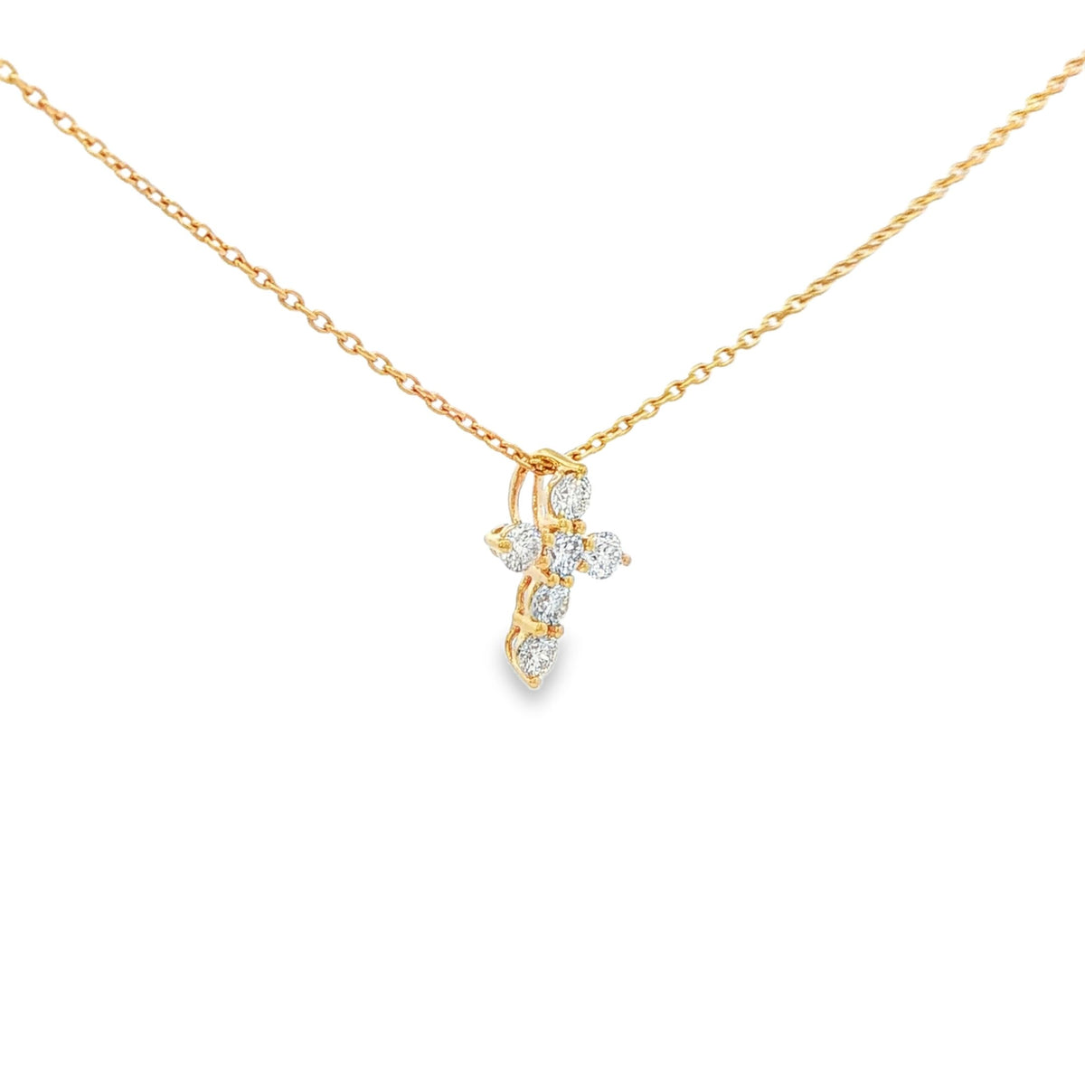 Diamond Cross Pendant Necklace