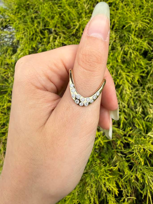 0.40 CTW Diamond Thumb Ring