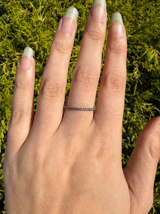 0.15 CTW Champagne Diamond Stackable Band